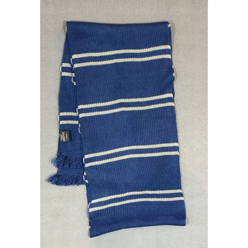 Harry Potter Ravenclaw Scarf Universal Studios Navy and Silver Gray 12